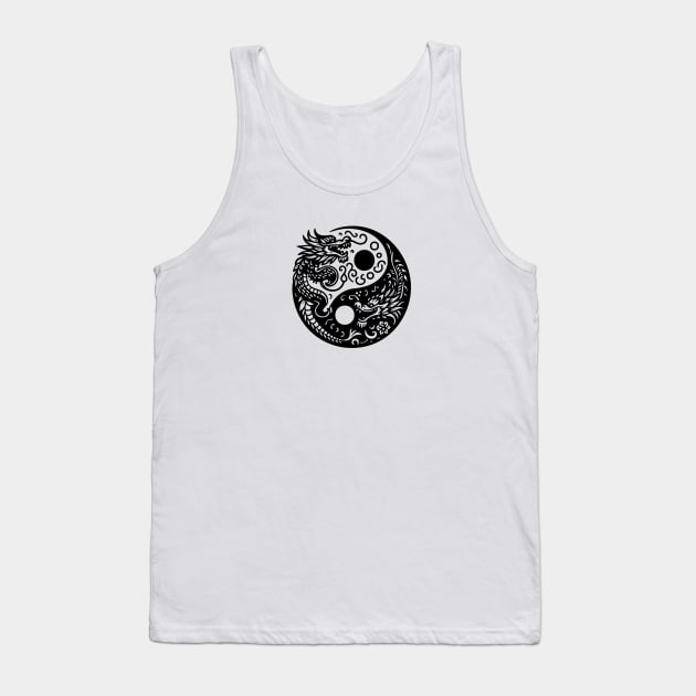 Ying yang two dragons Tank Top by AnnArtshock